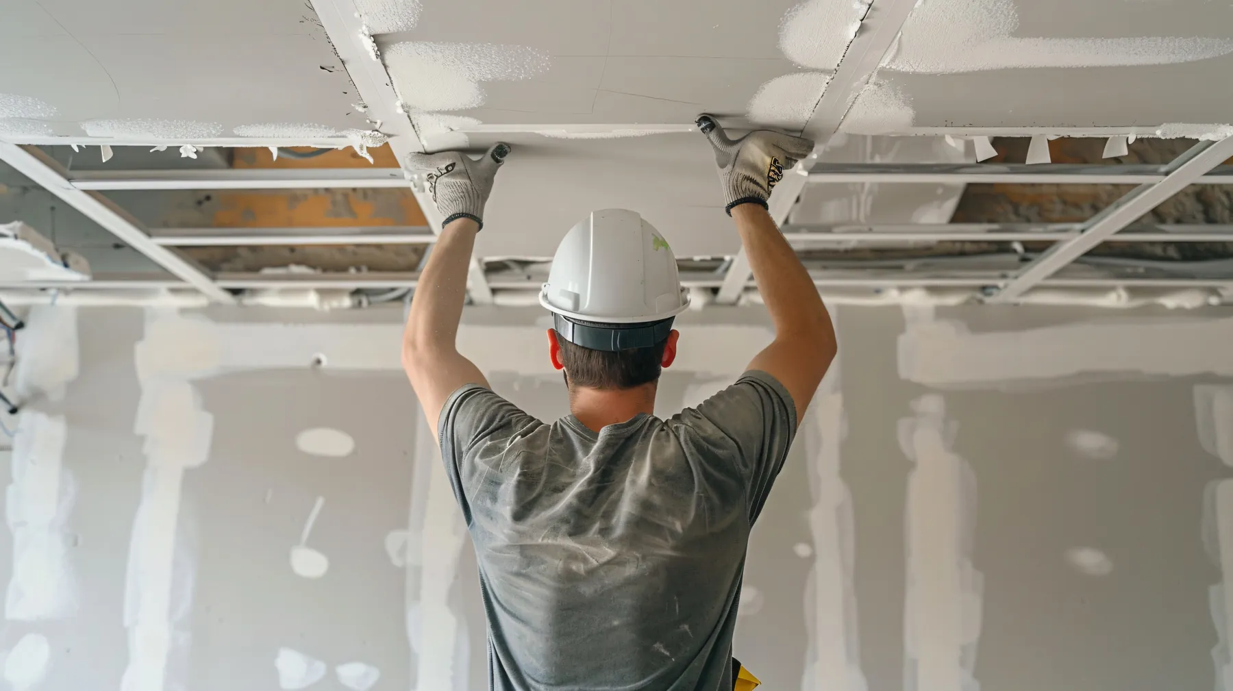 Drywall finishing on a Maxima project